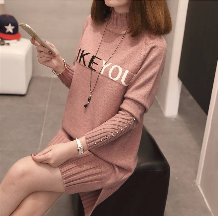 Loose Half Turtleneck Sweater Knit Bottoming Shirt