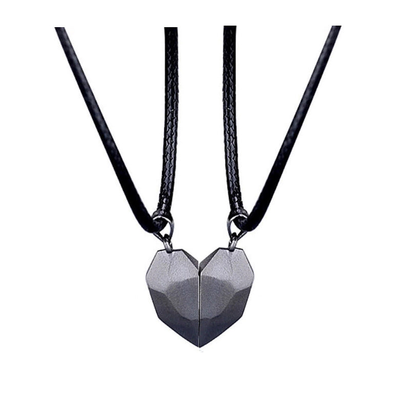 Couple Necklace Magnet Suction Female Clavicle Chain Commemorative Light Luxury Niche Pendant