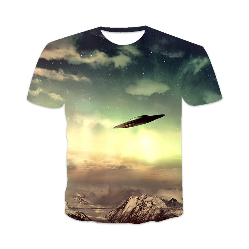 Trendy Men's 3D Digital Print T-shirt