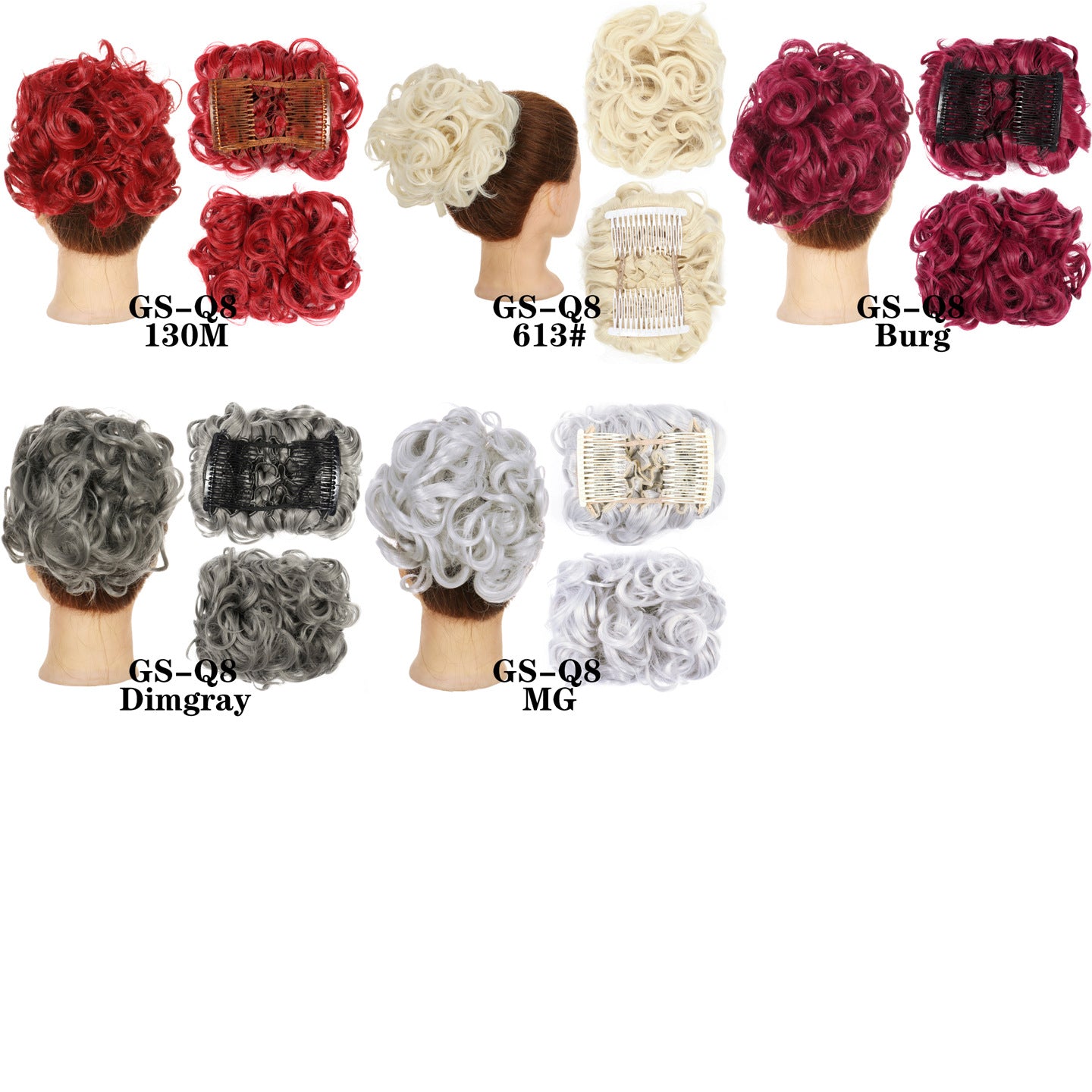 Curly Hair Bun Ponytail Chemical Fiber Hair Accessories