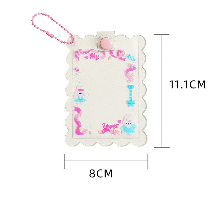 Cute Bear Three-inch PVC Transparent Goo Card Holder