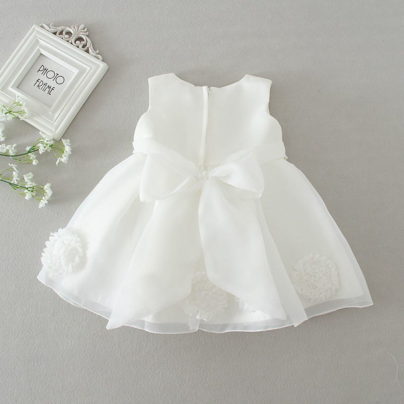 Princess Dress Children's Princess Dress Tutu Skirt One-year-old Baby Baby Girl Dress Flower Girl