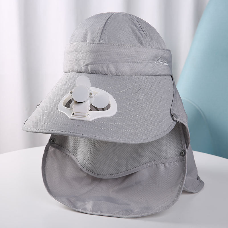 Women's Sun Hat UV Protection With Fan