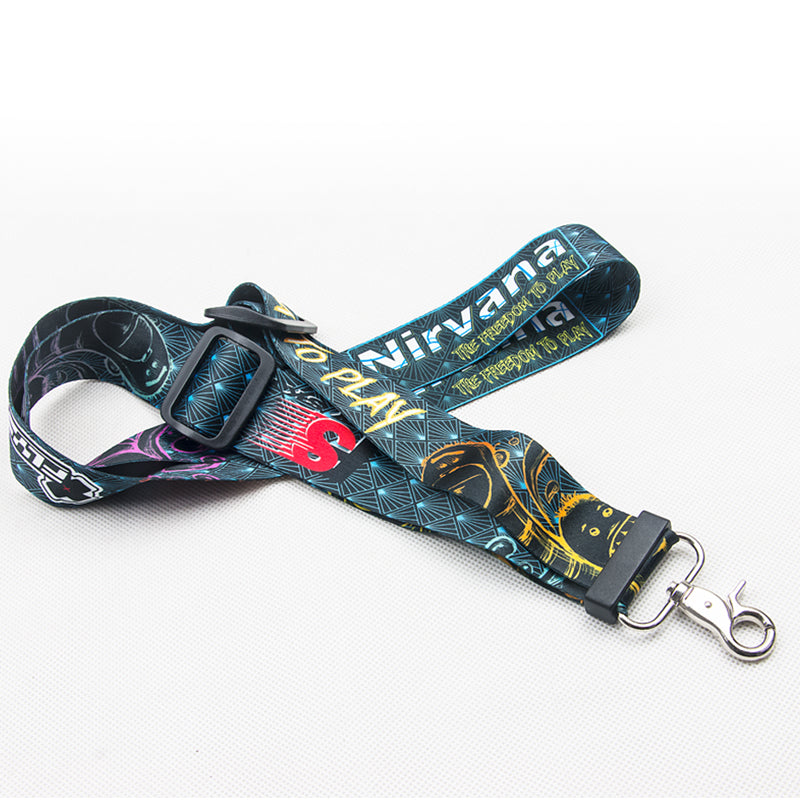 Fashionable Lanyard With Adjustable Length Metal Buckle