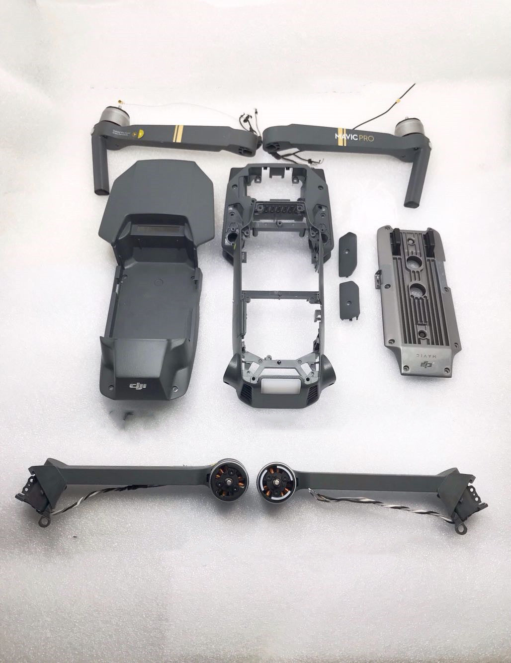 Disassembled for DJI Mavic Pro Repair Parts Front Rear Left Right Arm Body Shell Middle Frame Bottom Shell Upper Cover