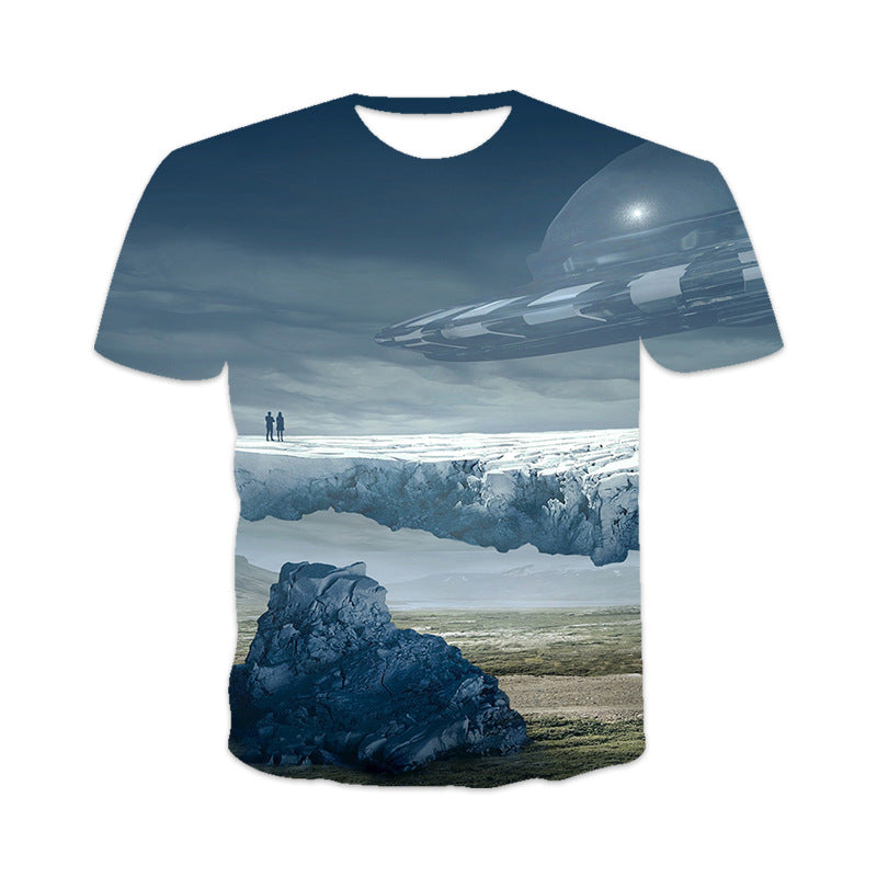 Trendy Men's 3D Digital Print T-shirt