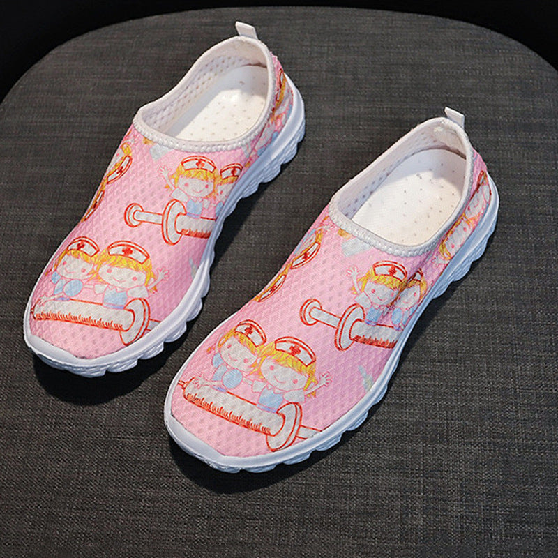 Round Toe Flat Cartoon Women's Shoes