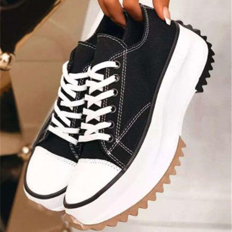 Fashion Women's Low-top Platform Canvas Shoes