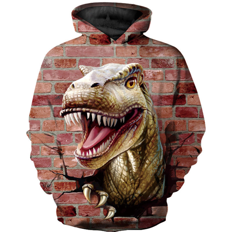 Children's Sweater Dinosaur Pattern 3D Digital Printing Top