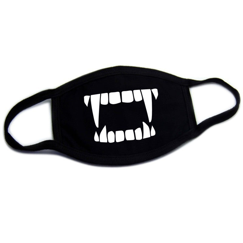 Funny Expressions Creative Teeth Warmth Cotton Dustproof Mask