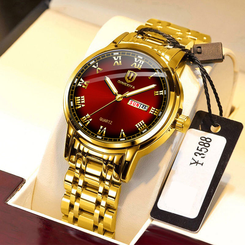 Korean Style Trendy Quartz Men's Waterproof Watch