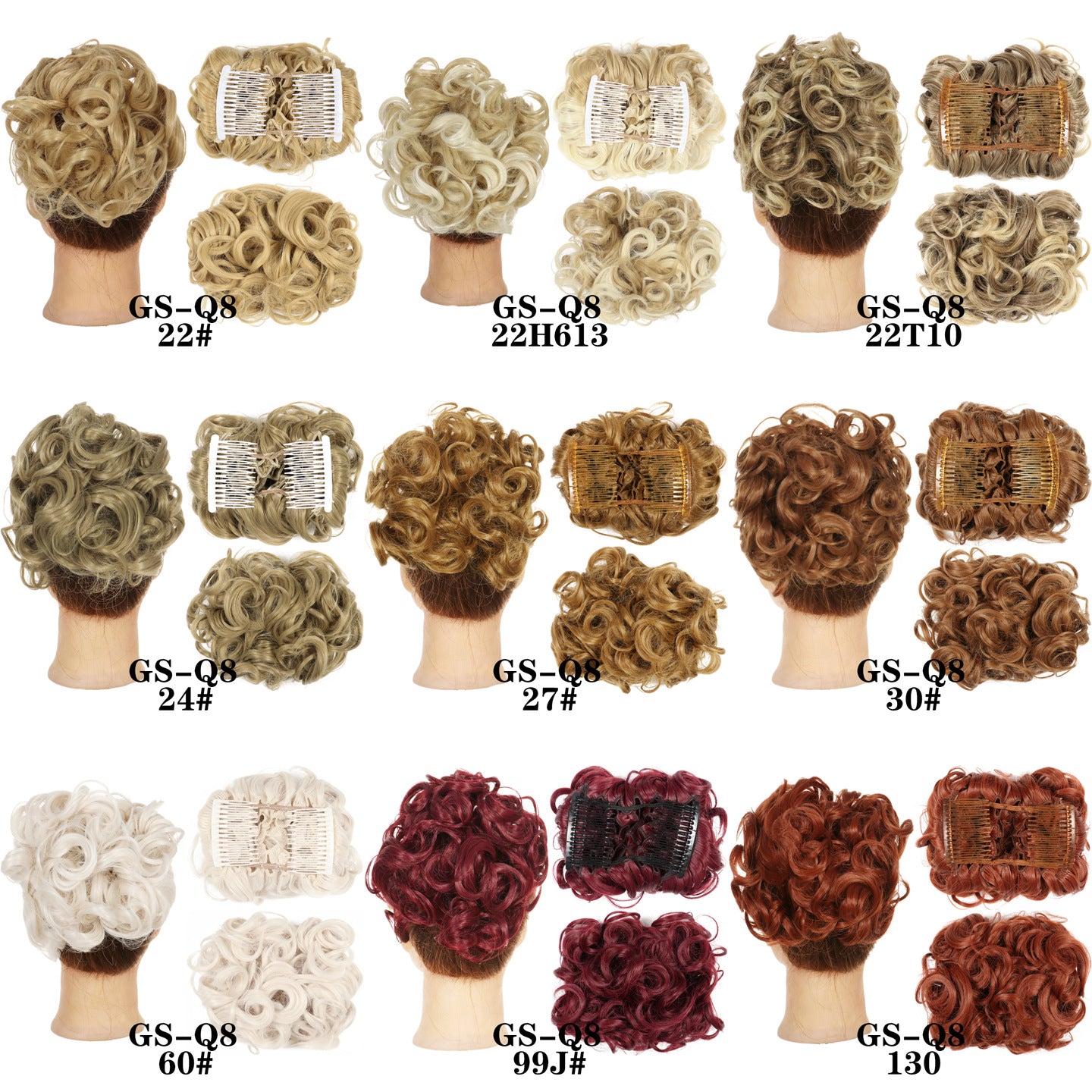 Curly Hair Bun Ponytail Chemical Fiber Hair Accessories