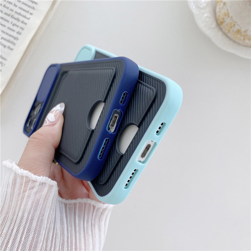 Sliding Lens Card Protective Sleeve Mobile Phone Case