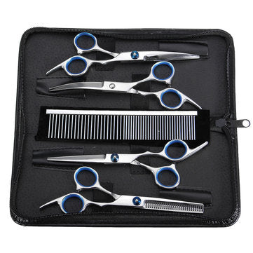 7Pcs/Lot Dog Cat Grooming Scissors Set