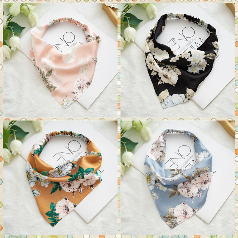 Stretch Big Flower Elasticated Headband Girl