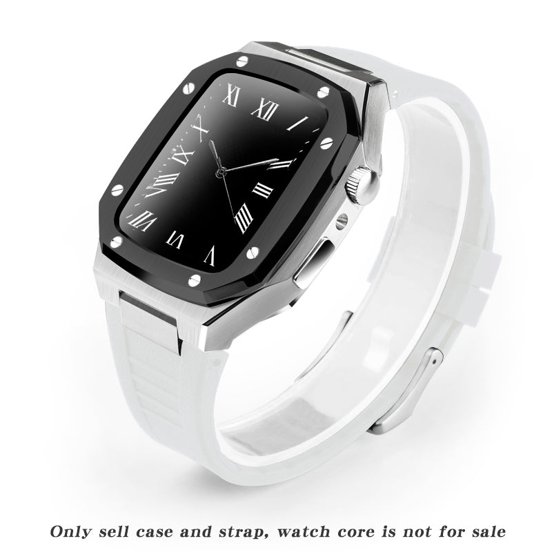 Metal Watch Case Rubber Strap Smart Watch Accessories