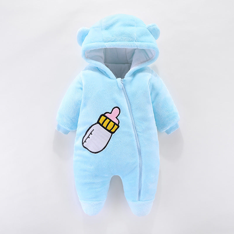 Boys' Baby Onesies Are Thickened To Keep Warm