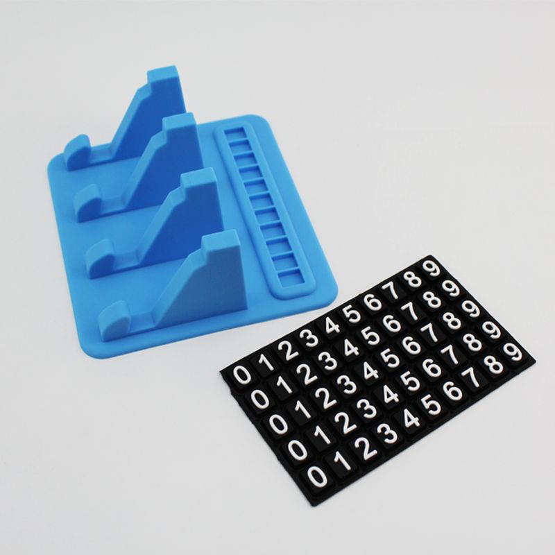 Silicone Dual-use Temporary Parking Number Plate Anti-skid Pad Bracket