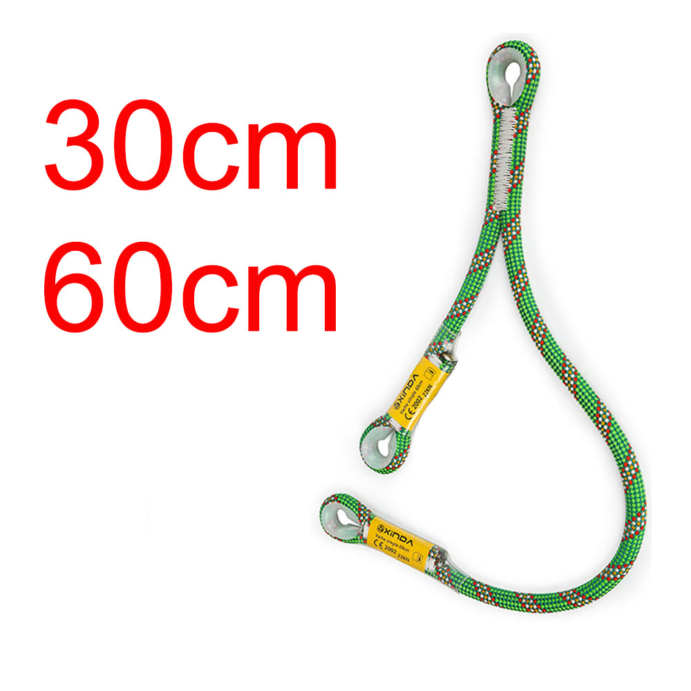 Outdoor Oxtail Lanyard Rope Downhill Life-saving Protector Anti-fall Equipment Climbing Tool