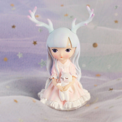 Lolita Antlers Girl Girl Heart Blind Box Doll Toy Decoration Children's Hand-made Student Creative Birthday Gift