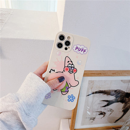 Three-dimensional pinch pie big star ass suitable for iPhone12promax mobile phone shell Apple 11 couple XSMAX net red X/XR cute female 8plus soft 7p all-inclusive anti-fall lens protective cover