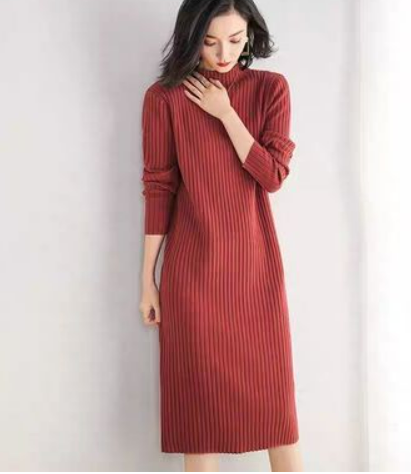 Autumn and winter new base sweater skirt women 2020 Korean