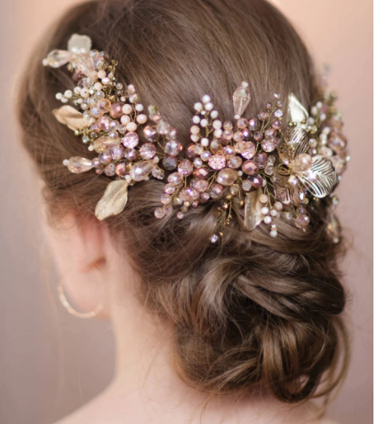 Bridal Gold Leaf Headband, Bridal Hair Vine, Bridal Hair Piece, Hair Accessories, Wedding Accessories