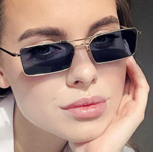 2021 new sunglasses male net red trend double beam square small frame glasses ladies retro personality street shooting sunglasses