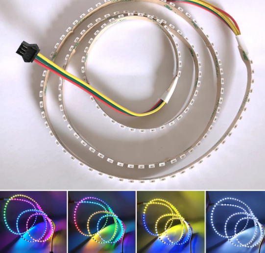 SK6812 4020 LED Side Emitting Thin Light Tape LED Strip 60 72 120 144leds/m WS2812B IC Addressable Non-Waterproof DC5V 1m 2m 5m