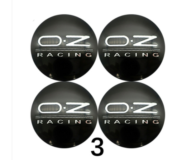 4 pieces/set of 56mm automobile general quality decals OZ racing logo wheel center hub cap sticker